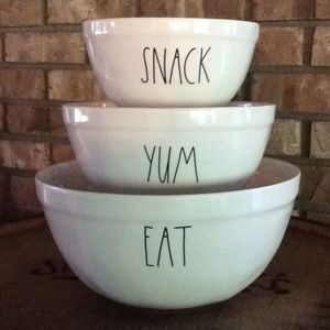 Rae Dunn Melamine Bowl Set